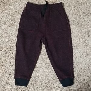 Black and red joggers